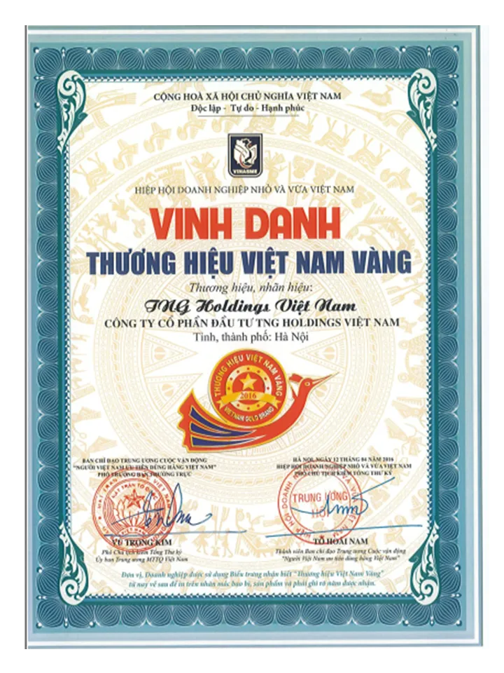 Thương hiệu Việt Nam Vàng